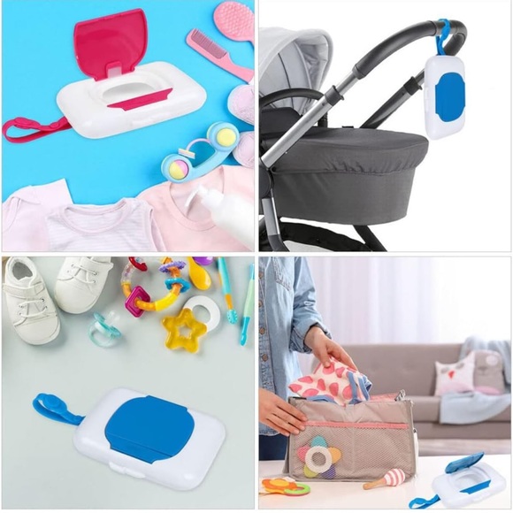 Plastic Wet Wipes Dispensers, Refillable Baby Wipe Cases, Travel Office Personal - Picture 11 of 11